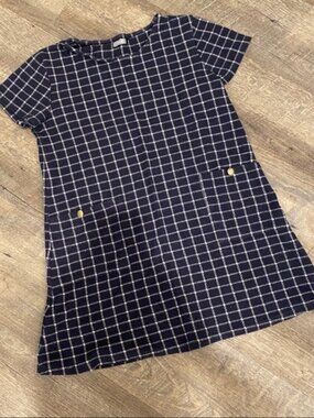 Soft Knit Plaid Dress